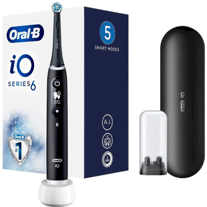 Електрична зубна щітка BRAUN ORAL-B iO Series 6 iOM6.1B6.3DK Black Lava