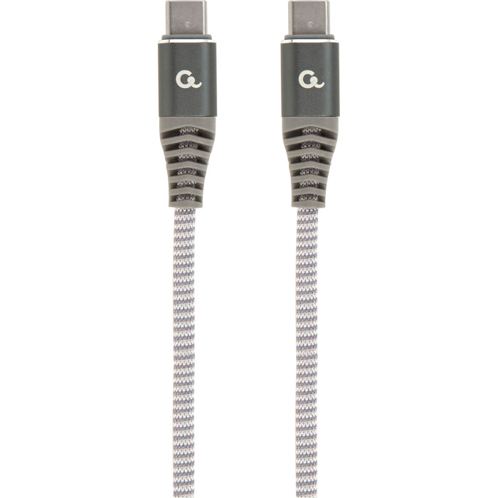 Кабель CABLEXPERT Premium USB 2.0 Type-C/Type-C PD 60W 1.5м Gray (CC-USB2B-CMCM60-1.5M)