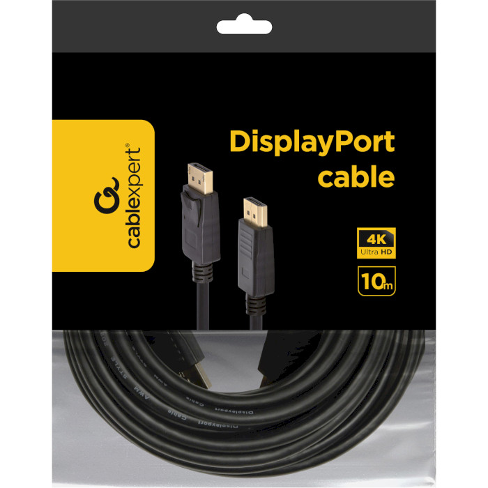 Кабель CABLEXPERT 4K UltraHD DisplayPort 10м Black (CC-DP2-10M)