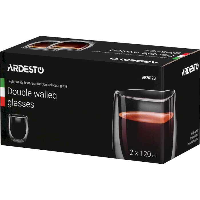 Набір чашок ARDESTO Double Walls 2x120мл (AR2612G)