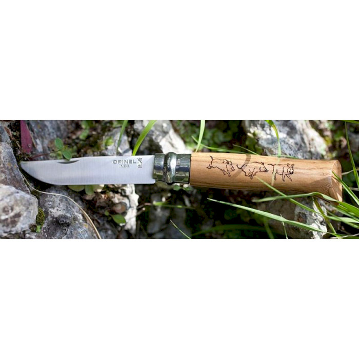 Складной нож OPINEL Tradition N°08 Animalia Wild Boar (001624)