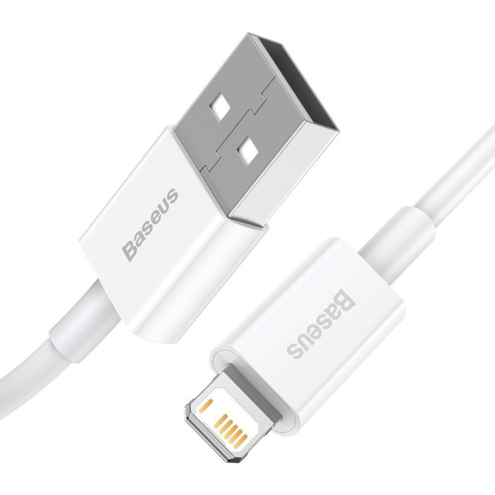 Кабель BASEUS Superior Series Fast Charging Data Cable USB to iP 2.4A 1.5м White (CALYS-B02)