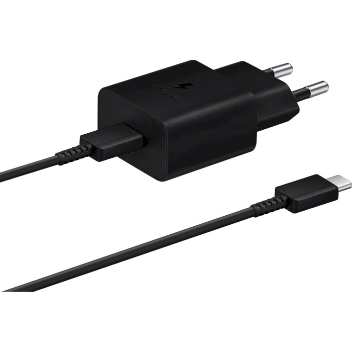 Зарядное устройство SAMSUNG EP-T1510X 15W PD Power Adapter Black w/Type-C to Type-C cable (EP-T1510XBEGEU)