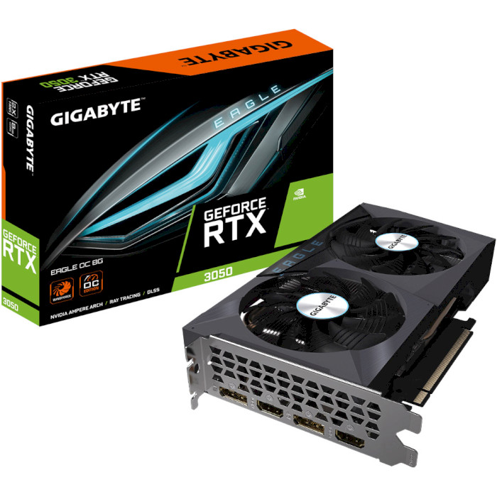 Видеокарта GIGABYTE GeForce RTX 3050 Eagle OC 8G (GV-N3050EAGLE OC-8GD)