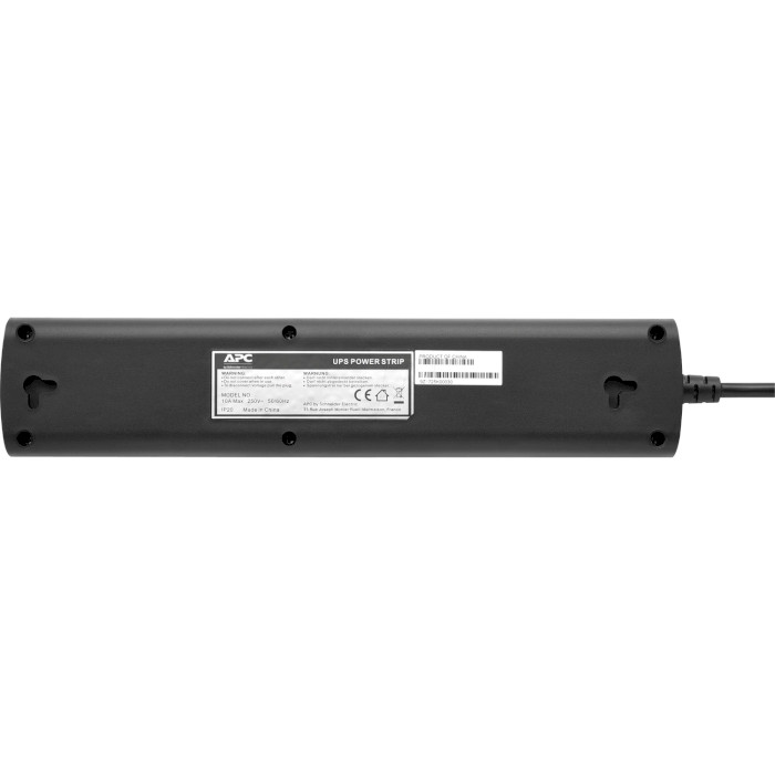 Мережевий фільтр для ДБЖ APC UPS Power Strip Black, 4 розетки, 1.5м (PZ42I-GR)
