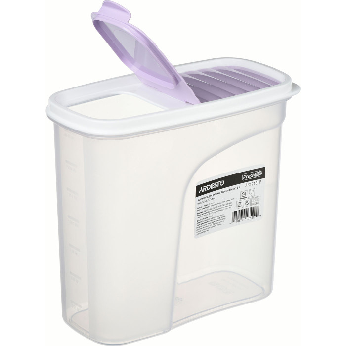 Ємність для зберігання сипких продуктів ARDESTO 1.8л Purple (AR1218LP)