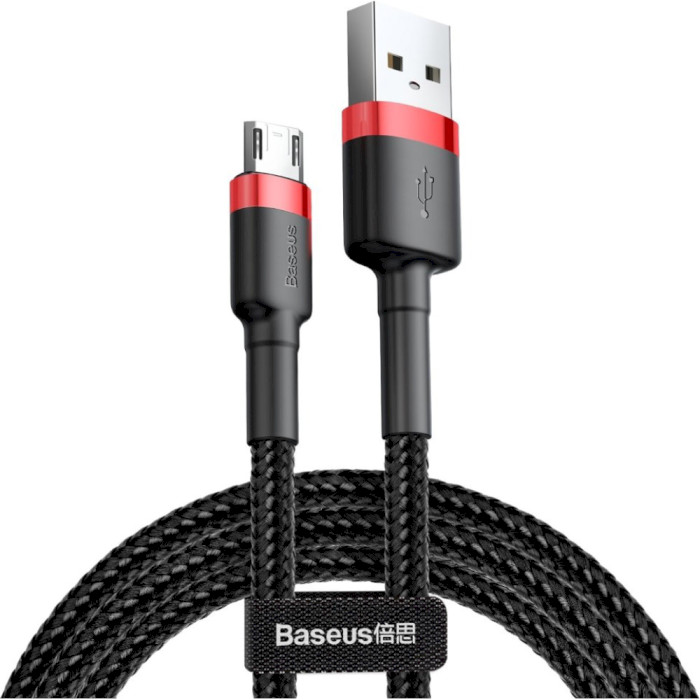 Кабель BASEUS Cafule Cable USB for Micro 3м Black/Red (CAMKLF-H91)