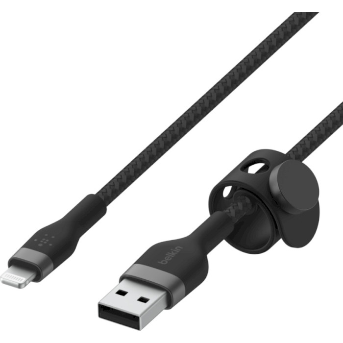 Кабель BELKIN Boost Up Charge Pro Flex USB-A Cable with Lightning Connector 1м Black (CAA010BT1MBK)