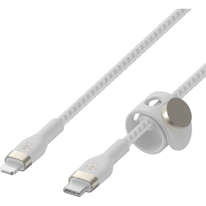 Кабель BELKIN Boost Up Charge Pro Flex USB-C Cable with Lightning Connector 1м White (CAA011BT1MWH)