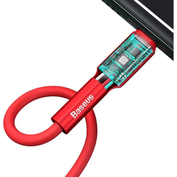 Кабель BASEUS Silica Gel Cable USB for Lightning 1м Red (CALGJ-09)