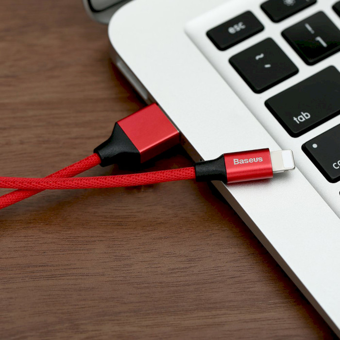 Кабель BASEUS Yiven Data Cable USB to Lightning 3м Red (CALYW-C09)
