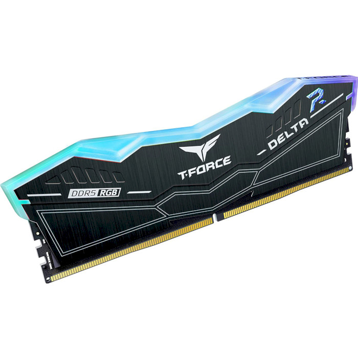 Модуль памяти TEAM T-Force Delta RGB Black DDR5 6400MHz 32GB Kit 2x16GB (FF3D532G6400HC40BDC01)