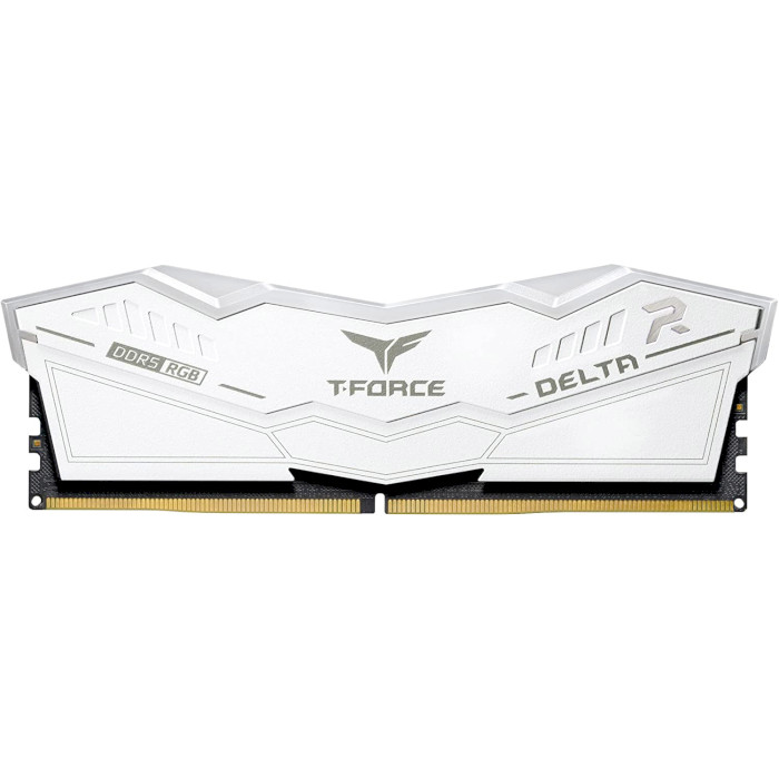 Модуль памяти TEAM T-Force Delta RGB White DDR5 6400MHz 32GB Kit 2x16GB (FF4D532G6400HC40BDC01)