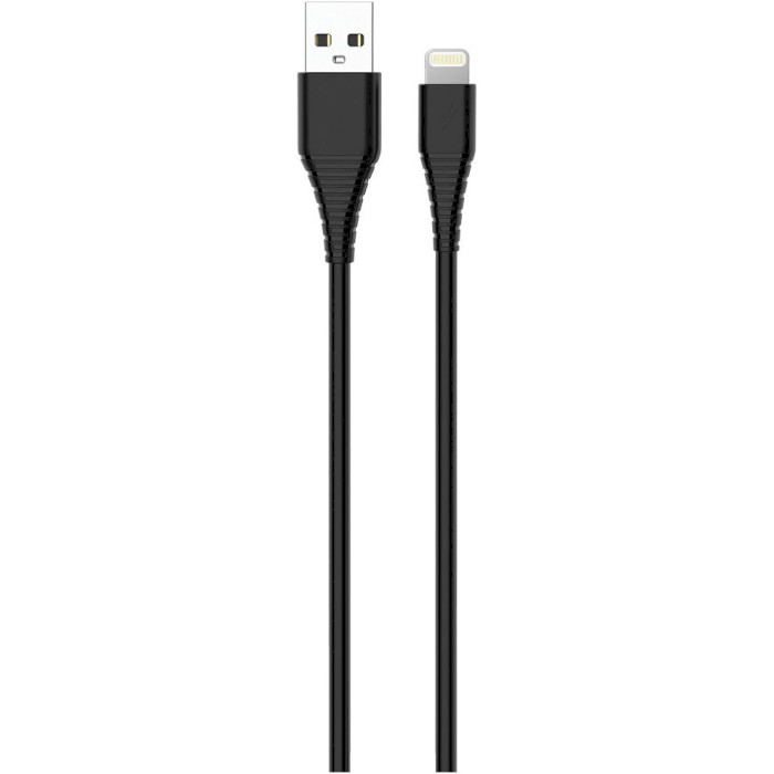 Зарядное устройство COLORWAY 1xUSB-A, 2A, 10W Black w/Lightning cable (CW-CHS012CL-BK)