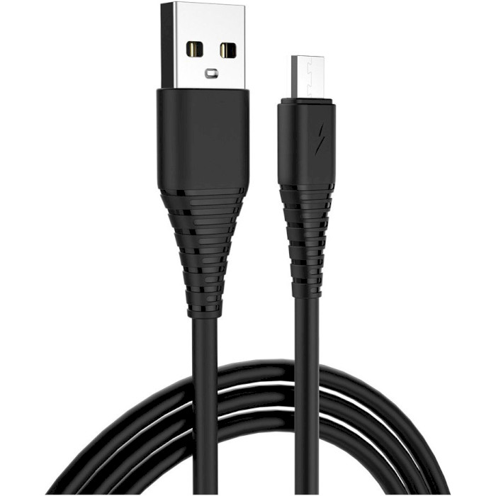 Зарядное устройство COLORWAY 1xUSB-A, 2A, 10W Black w/Micro-USB cable (CW-CHS012CM-BK)
