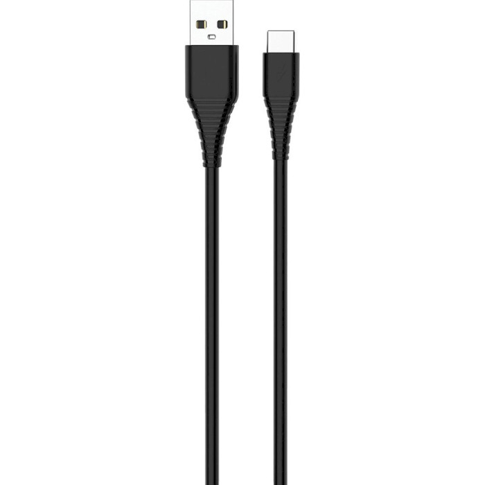 Зарядное устройство COLORWAY 1xUSB-A, 2A, 10W Black w/Type-C cable (CW-CHS012CC-BK)