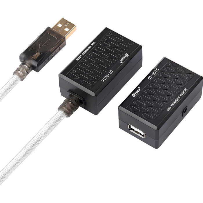 Подовжувач USB по кручений парі Dtech USB AM-AF (DT-5015)