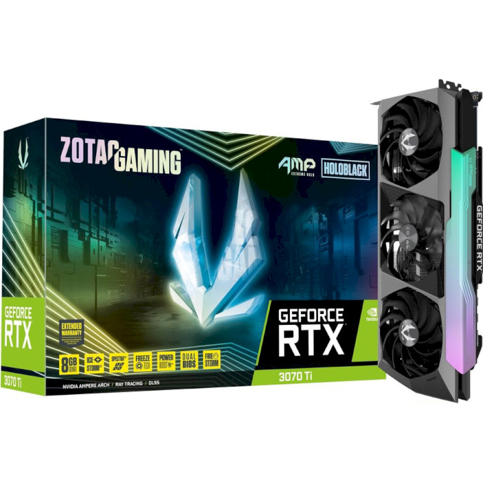 Відеокарта ZOTAC Gaming GeForce RTX 3070 Ti AMP Extreme Holo (ZT-A30710B-10P)